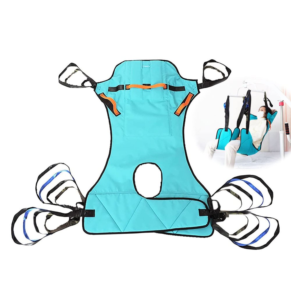 Patient Lift Toileting Sling For Hoist Divided Leg Sling Hoist For Lifting Elderly,Heavy Duty Transfer Sling For Disabled Elderly Bedridden Patients 220Lb Weight Capacity