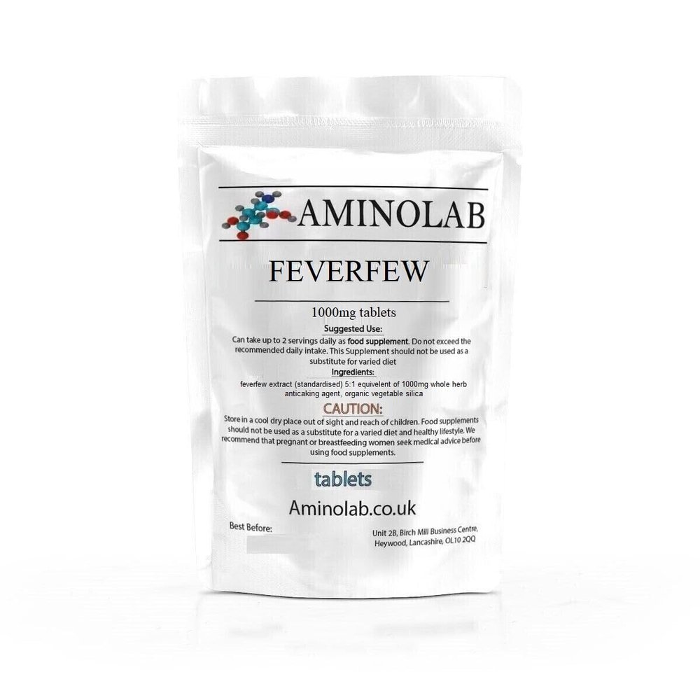 Aminolab - Feverfew 1000mg 365 Tablets