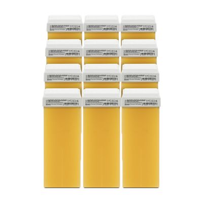 RESTASE | Liposoluble Depilatory Wax Roll On, Pine Resin and Beeswax, for All Skin Types, 12 x 100 ml, Made in Italy
