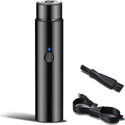 Portable Electric Rotary Men's Shaver with USB Charging - Waterproof Mini Electric Shaver for Travel and Home