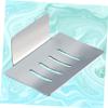 Ciieeo Stainless Steel Soap Rack Wall Mounted Bathroom Soap Storage Box Holder for Bathroom Sink view 2