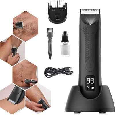 MIGEDY Saferazor Trimmer, 2024 New Water Proof Saferazor Trimmer for Men,Replaceable Blade,Sterile Body Hair Trimmer for Body Hair (Color : Grey)