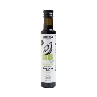 Omega Pressery Premium Extra Virgin Avocado Oil for Cooking - 250ml | Cold Pressed, Unrefined, Unblended | 100% Natural & Pure Cooking Oil | 3-star Great Taste Award