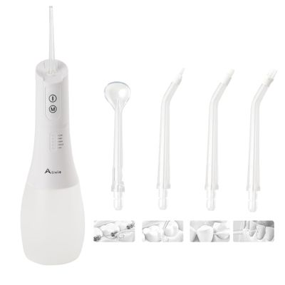 Alivio 4 Modes Water Flosser for Teeth Cleaner, Cordless 5 Jet Tips - IPX7 Water Dental Flosser, Rechargeable Automatic Dental Oral Irrigator - Waterproof Gums Braces Orthodontic Dental Care Cleaning