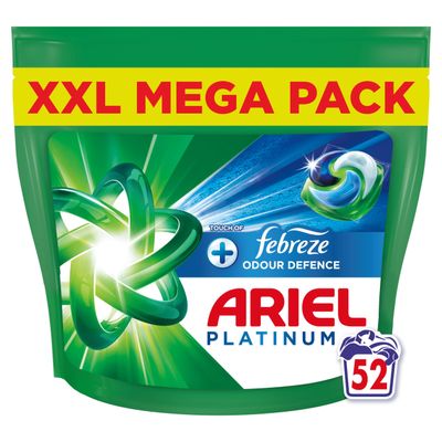 Ariel Platinum+Febreze Pods 52ct