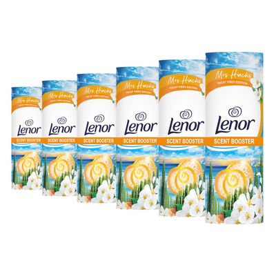 Lenor In-wash Scent Boosters 176 g, Orange Blossom & Coastal Cypress, Part of Mrs Hinch's Vacay Vibes Collection (Pack of 6)