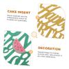 Cabilock 4pcs Watermelon Cake Picks for Birthday Party Melon Cake Decoration Party Supplies view 2