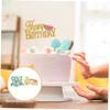 Cabilock 4pcs Watermelon Cake Picks for Birthday Party Melon Cake Decoration Party Supplies view 3