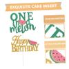 Cabilock 4pcs Watermelon Cake Picks for Birthday Party Melon Cake Decoration Party Supplies view 4