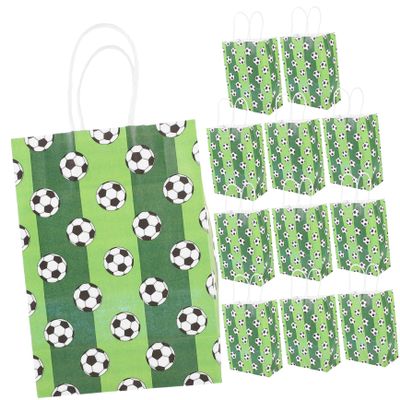 Cabilock Pcs Football Printing Party Bags Bulk Soccer Candy Bags Party Favor for Boys