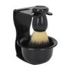 Beard Foam Brush Set, Beard Foam Brush Rack for Daily Use for Men view 1