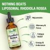 Liposomal Rhodiola Rosea 950 mg, 9-in-1 rhodiola Rosea Drops 60 ml, Rhodiola Root Liquid Tincture, Vegan Adaptogenic Herb Supplement for Energy, Stress & Mood (Pack of 1) view 2
