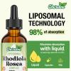 Liposomal Rhodiola Rosea 950 mg, 9-in-1 rhodiola Rosea Drops 60 ml, Rhodiola Root Liquid Tincture, Vegan Adaptogenic Herb Supplement for Energy, Stress & Mood (Pack of 1) view 4