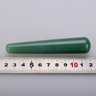 11cm Crystal Massage Wand Green Urine Jade Eggs Ben Wa Ball Yoni Wand for Women,Ivory (Color : Multi)