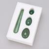 11cm Crystal Massage Wand Green Urine Jade Eggs Ben Wa Ball Yoni Wand for Women,Ivory (Color : Multi) view 3