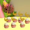 Eid Mubarak Cupcake Toppers 10pcs Eid Acrylic Cupcake Topper Ramadan Cake Decorations Kareem Party Supplies for Muffin Cake view 2