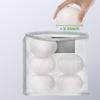 Kevenal Nylon Bag Dryer Balls Holder - Large Capacity Magnetic Organizer for Laundry Room - Includes Wool Dryer Balls Container view 3