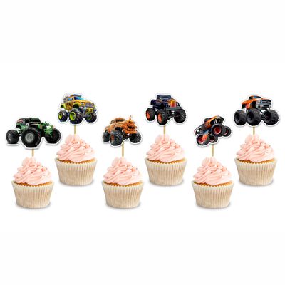 Seyal Monster Truk Cupcake Topper