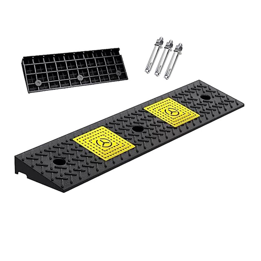 Threshold Ramp,Wheelchair Threshold Ramp with Non-Skid and Anti-Slip Surface,Rubber Threshold Ramp for Wheelchair and Scooter for Wheelchairs,Shed Ramp,Motorcycle Ramp