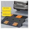 Threshold Ramp,Wheelchair Threshold Ramp with Non-Skid and Anti-Slip Surface,Rubber Threshold Ramp for Wheelchair and Scooter for Wheelchairs,Shed Ramp,Motorcycle Ramp view 2