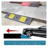 Threshold Ramp,Wheelchair Threshold Ramp with Non-Skid and Anti-Slip Surface,Rubber Threshold Ramp for Wheelchair and Scooter for Wheelchairs,Shed Ramp,Motorcycle Ramp view 3