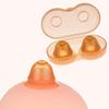 Nipple Sucker Corrector for Inverted Puller or Extender Latch Assist Flat Nipple Enhancer Nipplesuckers Toy Suction for Woman Breastfeeding Mother with Dustproof Case (2 Pair Brown) view 2