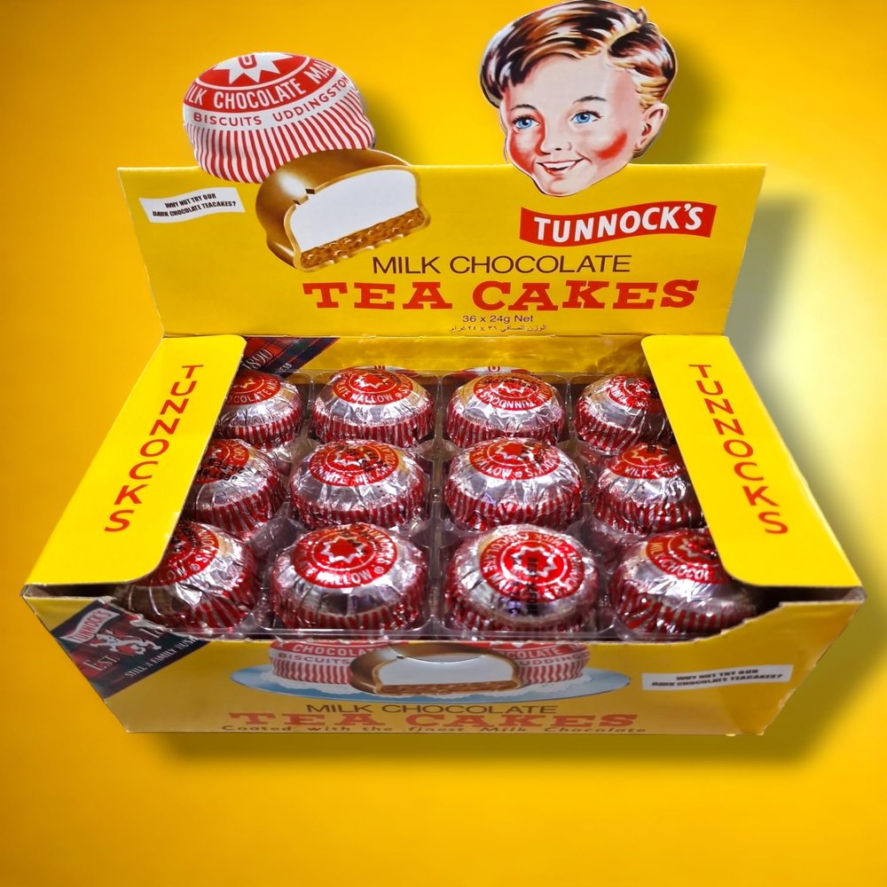 Tunnock's Real Milk Chocolate Tea Cakes 36 x 24g, Perfect for Gift, PSM Discounts