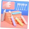 MAGICLULU Folding Toothbrush Set 5pcs, Portable Soft-Bristle Travel Toothbrushes with Wear-Resistant Ergonomic Design, Compact Oral Care Accessories for Travel and Daily Use Random Color view 2