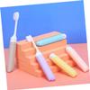 MAGICLULU Folding Toothbrush Set 5pcs, Portable Soft-Bristle Travel Toothbrushes with Wear-Resistant Ergonomic Design, Compact Oral Care Accessories for Travel and Daily Use Random Color view 4