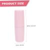 Beavorty 2pcs Toothbrush Box Travel Toothbrush Cup Pink Simple Style Case and Toothpaste view 4