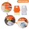 FRCOLOR 4pcs Cleaning Brush Multi Functional Groove Cleaning Cup Lid Milk Bottle Keyboard Bendable Multi Functional Design view 2