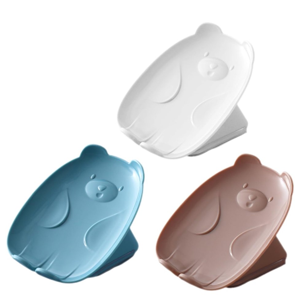 Zerodeko 3pcs Self Draining Soap Dish Soap Holder Tray for Draining Long Serving Life