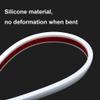 Silica Gel Indoor Curb Ramp,Solid Bendable Sweeping Robot Portable Threshold Ramp for Wheelchair Scooter Bike Bathroom Balcony Porch,5X3X100Cm view 4
