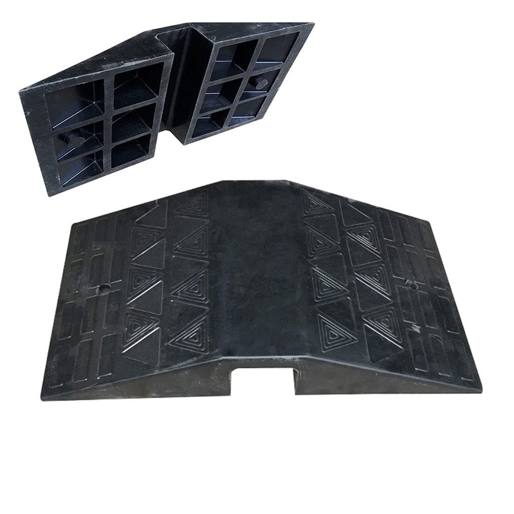 11cm Rubber Threshold Ramp Non-Skid for Wheelchair Handicap Access,Kerb Door Onings Dooraway Transition Mat for Accessible Channel,Home 70x40cm Load 1100 lbs Capacity