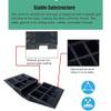 11cm Rubber Threshold Ramp Non-Skid for Wheelchair Handicap Access,Kerb Door Onings Dooraway Transition Mat for Accessible Channel,Home 70x40cm Load 1100 lbs Capacity view 4