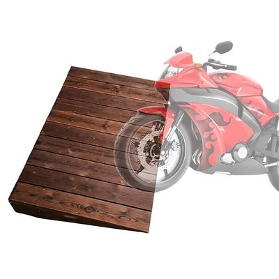 10/18/20/25cm Height Wooden Curb Ramp for Motorcycle Scooters Wheelchair Walker,Threshold Ramp 600lbs Capacity,Anti-slip Grid Design