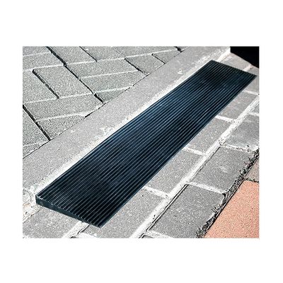 0.8-4.5 cm Rise Rubber Wheelchair Ramp,Cuttable Threshold Ramp,Outdoor Step Curb Ramps,Non-Skid Door Onings Mat for Driveway,Sidewalk,Sweeping Robot,90X15X2.5Cm(35.4X5.9X1Inch)