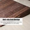 10/18/20/25cm Height Wooden Curb Ramp for Motorcycle Scooters Wheelchair Walker,Threshold Ramp 600lbs Capacity,Anti-slip Grid Design view 3