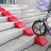 12X20X12Cm Plastic Curb Ramps,Width Stitching Threshold Ramp Kit Set for Driveway,Sidewalk,Car,Scooter,Bike,Motorcycle,Wheelchair,2Pcs,12X20X12Cm(4.7X7.9X4.7Inch) view 3