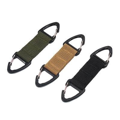 HAPINARY 3pcs Mask Ear Hook Strap Buckle Set Anti-Slip Nylon Mask Buckles Backpack Hanging Hook for Outdoor Sports Tactical Use Black Green Khaki
