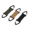 HAPINARY 3pcs Mask Ear Hook Strap Buckle Set Anti-Slip Nylon Mask Buckles Backpack Hanging Hook for Outdoor Sports Tactical Use Black Green Khaki view 1
