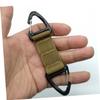 HAPINARY 3pcs Mask Ear Hook Strap Buckle Set Anti-Slip Nylon Mask Buckles Backpack Hanging Hook for Outdoor Sports Tactical Use Black Green Khaki view 3