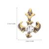 GALPADA 3pcs Diamond Cross Tooth Ornament Metal Tooth Gems Grill Jewelry for Cosplay Costume Props view 3