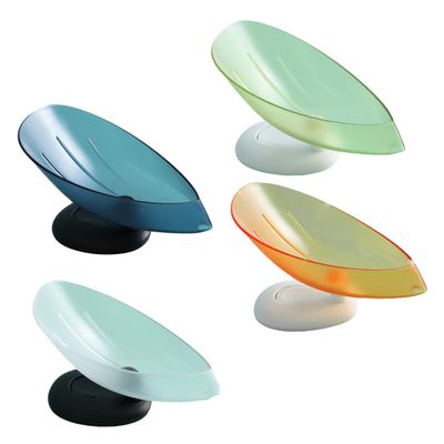 Amosfun 4pcs Creative Soap Storage Racks Household Soap Boxes Travel-friendly Quick Dry Random Color