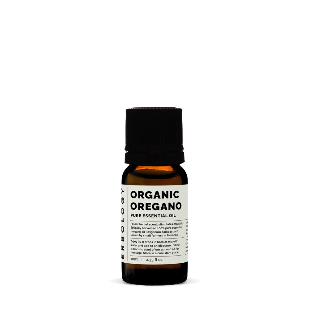 Erbology Organic Pure Oregano Essential Oil 10ml - Small Batch - Sustainably Sourced Straight from Farm in Morocco