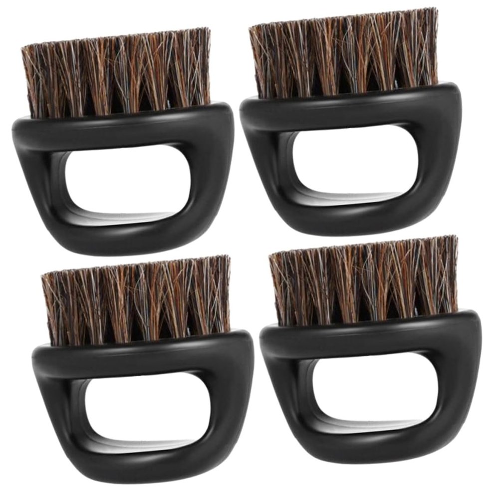MAGICLULU 4pcs Men's Beard Brush Design for Grooming Portable Mustache Shaving Tool for Daily Use and Travel