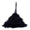 Fegtrty 2Pc Fashion Turkey Feather Duster with Black Plastic Handle Cleaning Tool(Black)35cm view 3