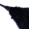 Fegtrty 2Pc Fashion Turkey Feather Duster with Black Plastic Handle Cleaning Tool(Black)35cm view 4