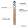 2 Pack Vegan Friendly Natural Teeth Whitening with Miswak Organic Toothbrush Kit - Miswak Cutter Case with Cap & Storage, 2 Chewing Sticks for Fresh Oral Care & a User Manual (Pack of 2 Grey) view 2