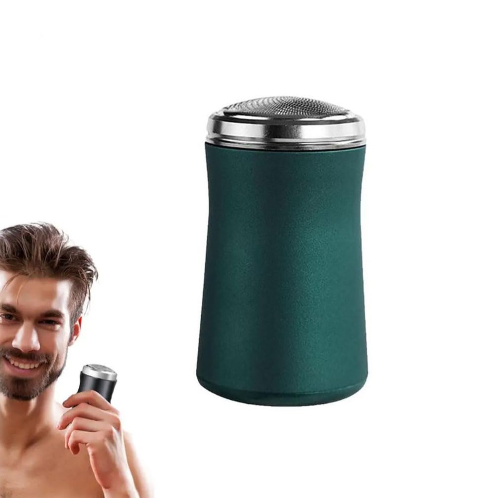 Londonatt Mini Electrical Shave, Londonatt Shaver, Mini-Shave Portable Electric Shaver, Wet & Dry Mens Electric Rotary Shaver, Cordless Rechargeable Rotary Shavers, Electric Razor for Men (Green)